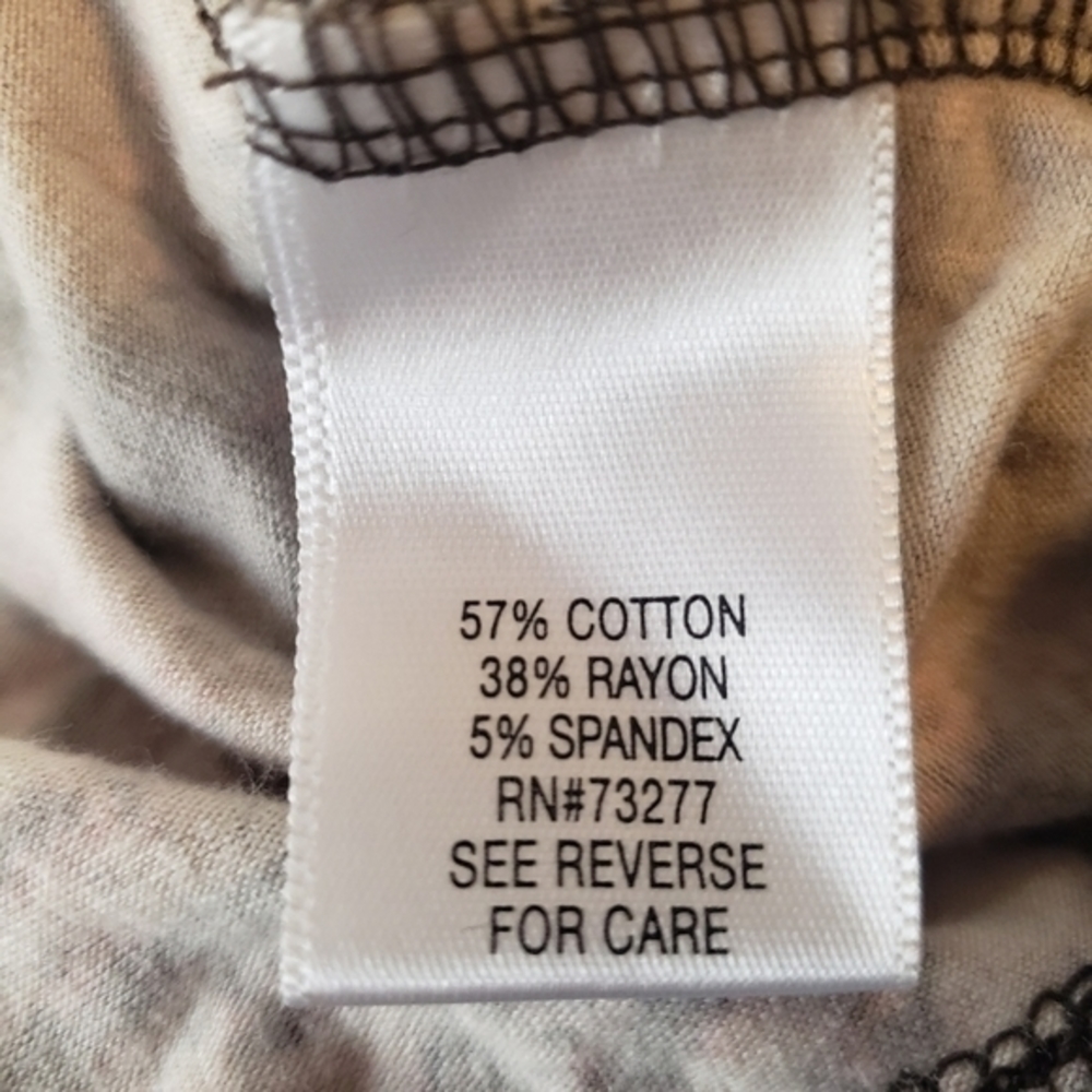 Vintage Croft & Barrow Brown Paisley‎ Print V Neckline Knit Dress size XL - Picture 9 of 10